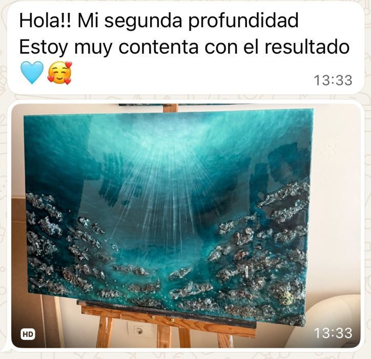 Obra de una alumna del curso de Profundidades